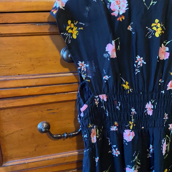Free People black and pink floral dress - Picture 6 of 12